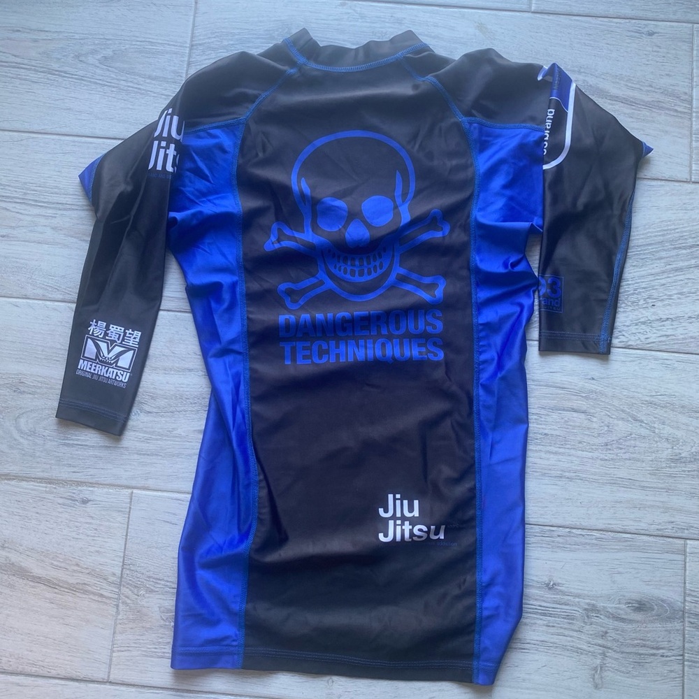 93 Brand/Meerkatsu Jiu Jitsu Blue Belt Ranked Rash Guard